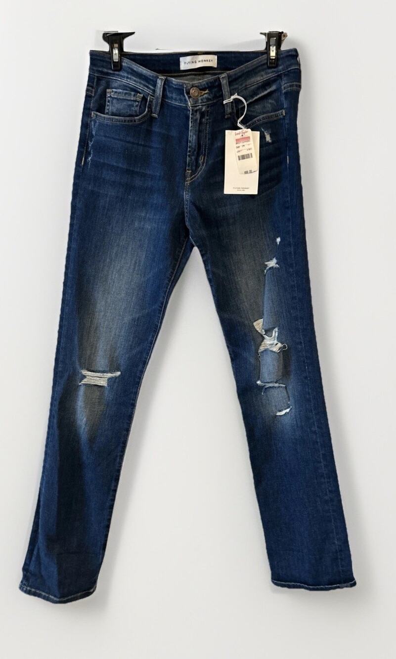 Flying Monkey Jeans NWT 27- distressed